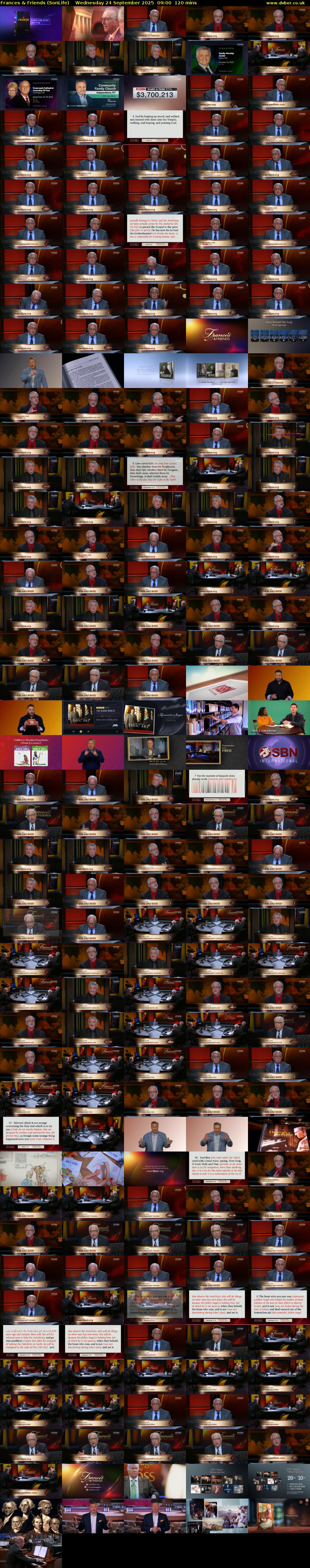 Frances & Friends (SonLife) Wednesday 24 September 2025 09:00 - 11:00