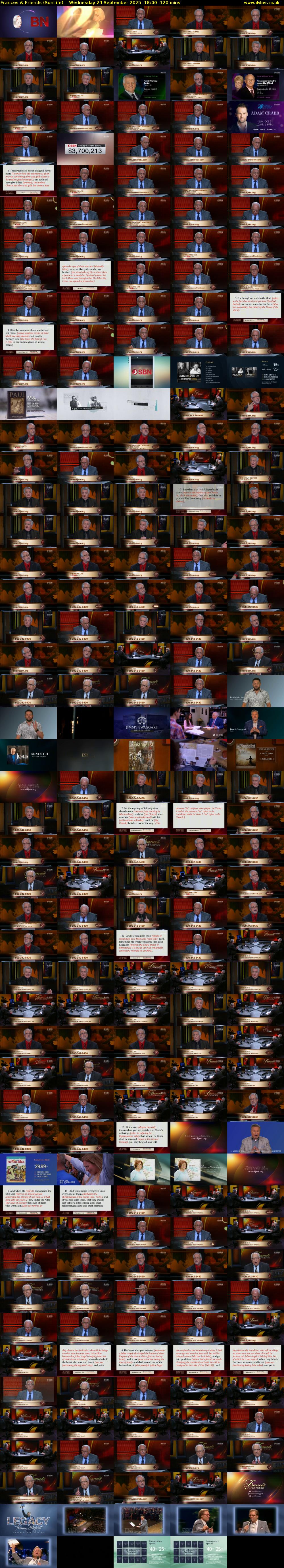 Frances & Friends (SonLife) Wednesday 24 September 2025 18:00 - 20:00