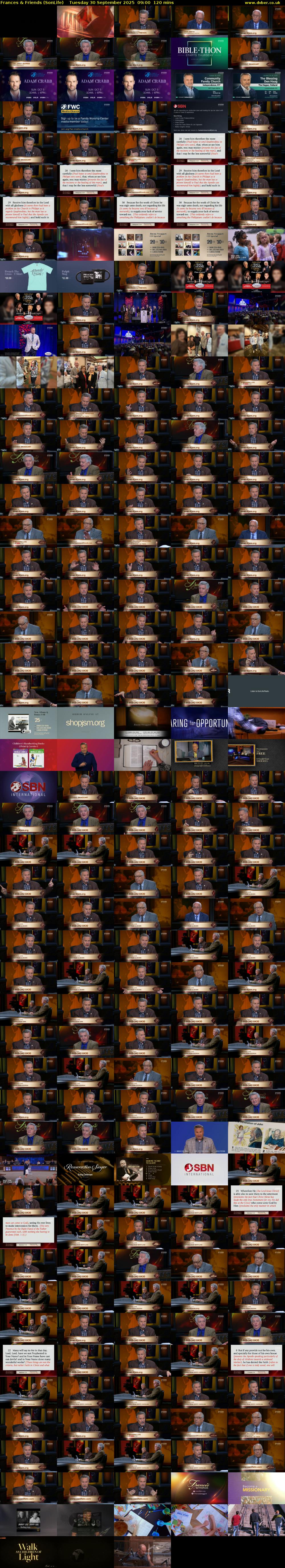 Frances & Friends (SonLife) Tuesday 30 September 2025 09:00 - 11:00