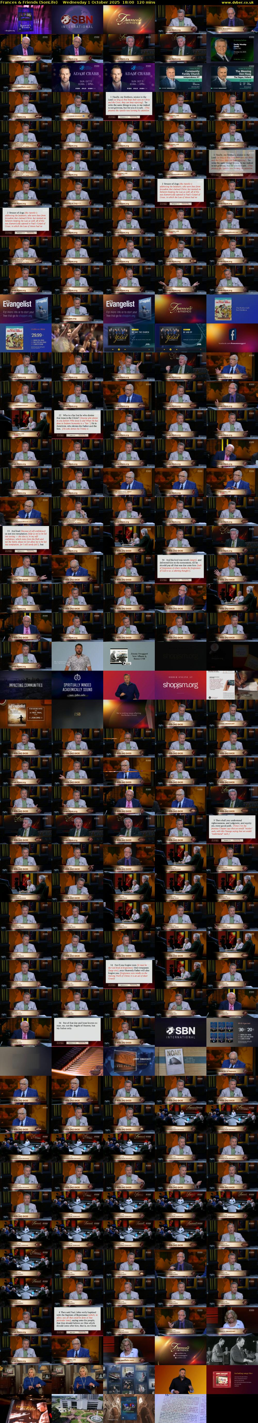 Frances & Friends (SonLife) Wednesday 1 October 2025 18:00 - 20:00