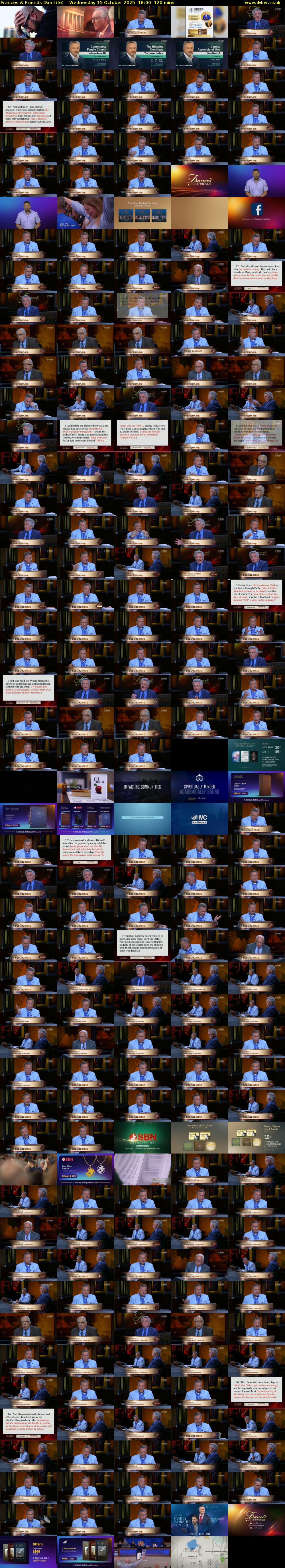 Frances & Friends (SonLife) Wednesday 15 October 2025 18:00 - 20:00