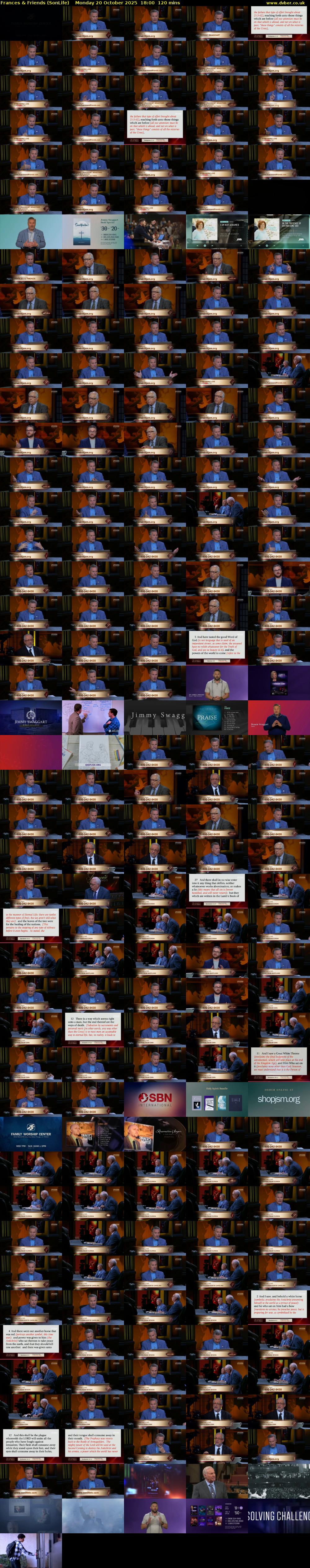 Frances & Friends (SonLife) Monday 20 October 2025 18:00 - 20:00