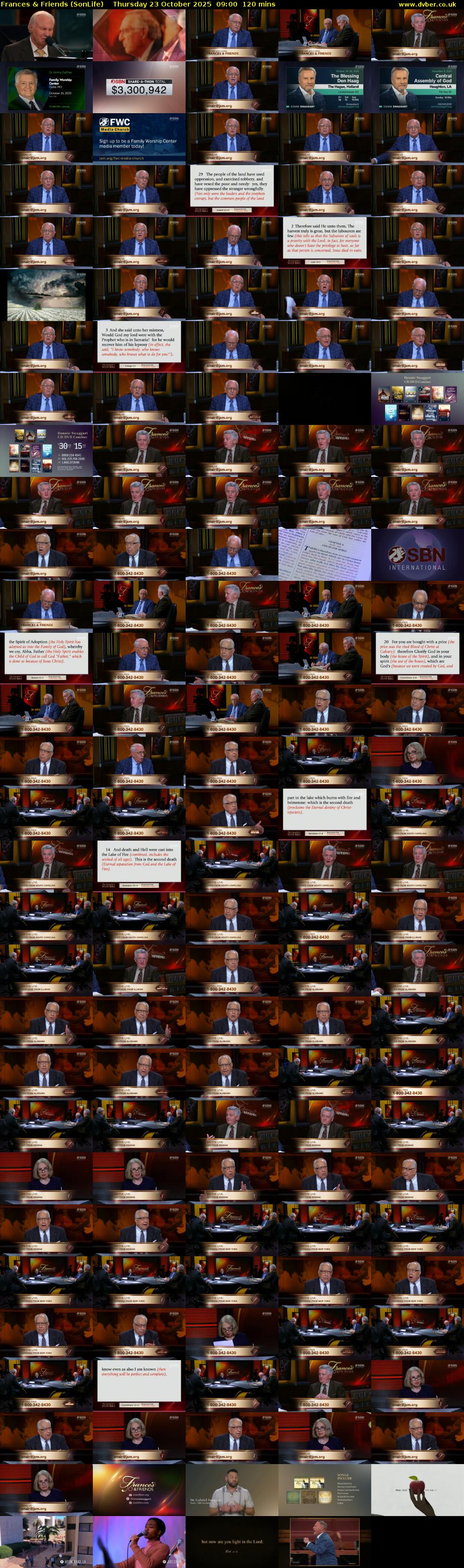 Frances & Friends (SonLife) Thursday 23 October 2025 09:00 - 11:00