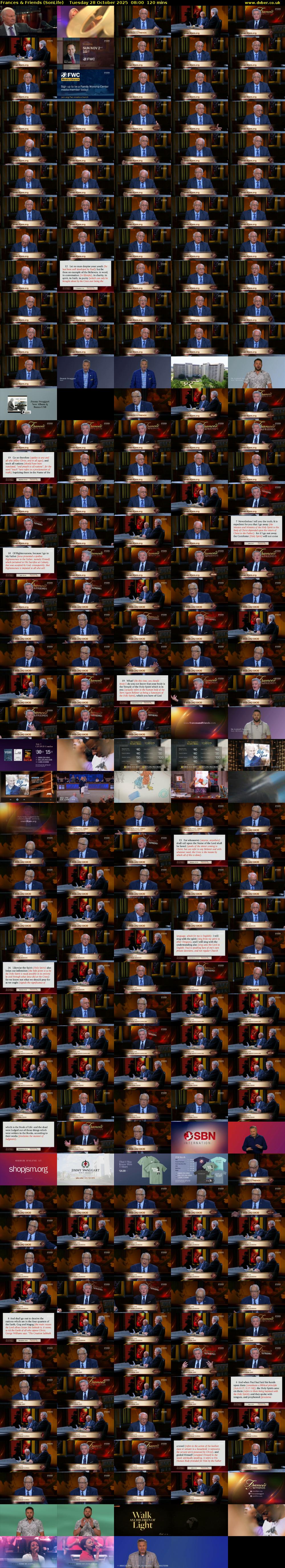 Frances & Friends (SonLife) Tuesday 28 October 2025 08:00 - 10:00