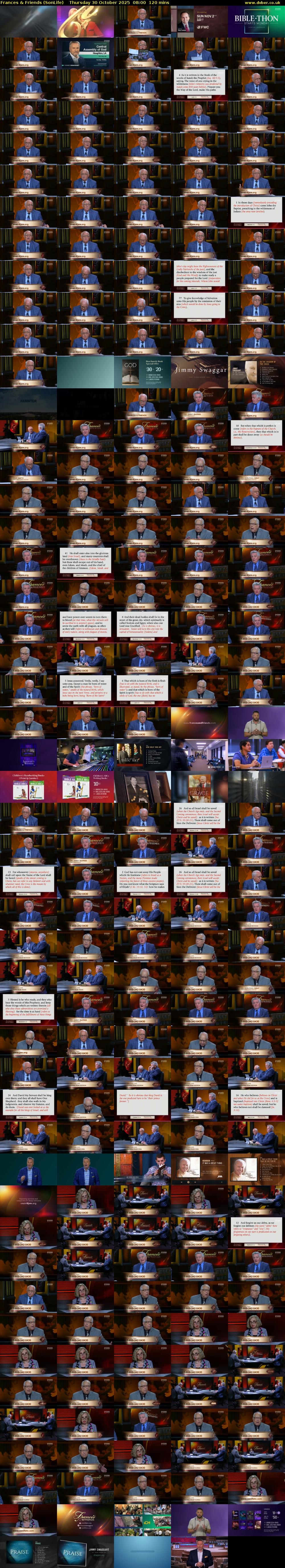 Frances & Friends (SonLife) Thursday 30 October 2025 08:00 - 10:00