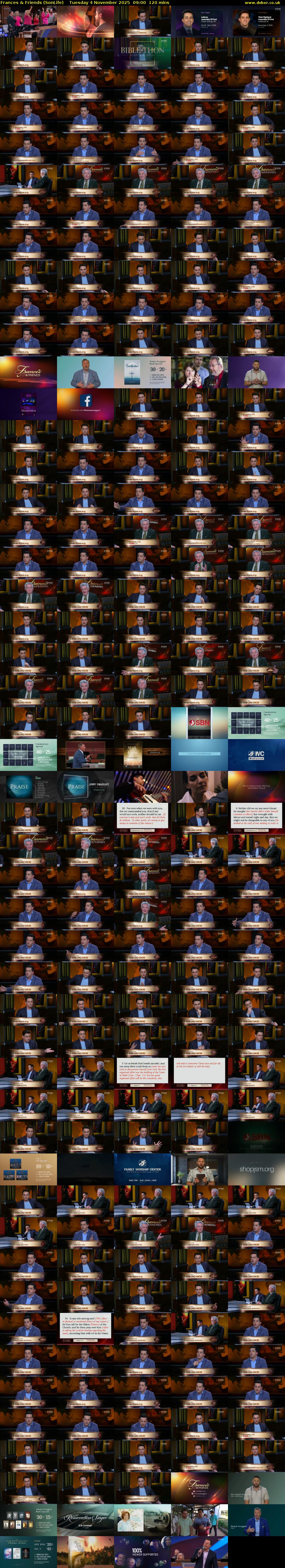 Frances & Friends (SonLife) Tuesday 4 November 2025 09:00 - 11:00