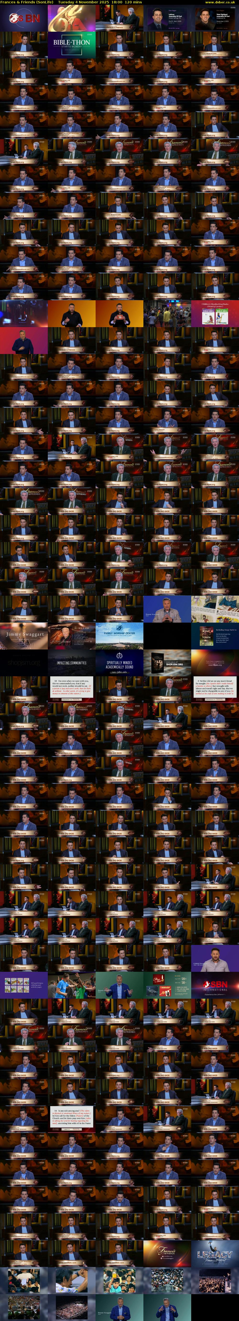 Frances & Friends (SonLife) Tuesday 4 November 2025 18:00 - 20:00