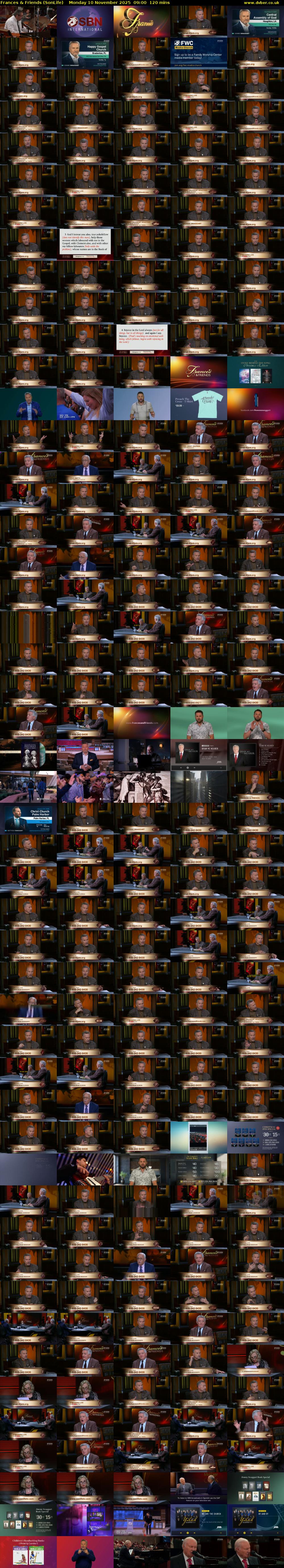 Frances & Friends (SonLife) Monday 10 November 2025 09:00 - 11:00