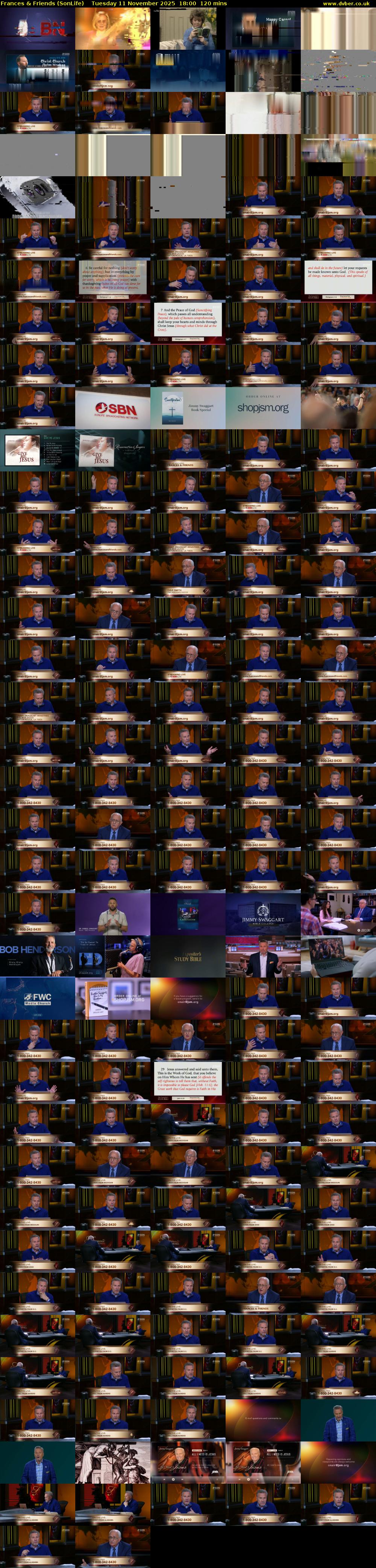 Frances & Friends (SonLife) Tuesday 11 November 2025 18:00 - 20:00