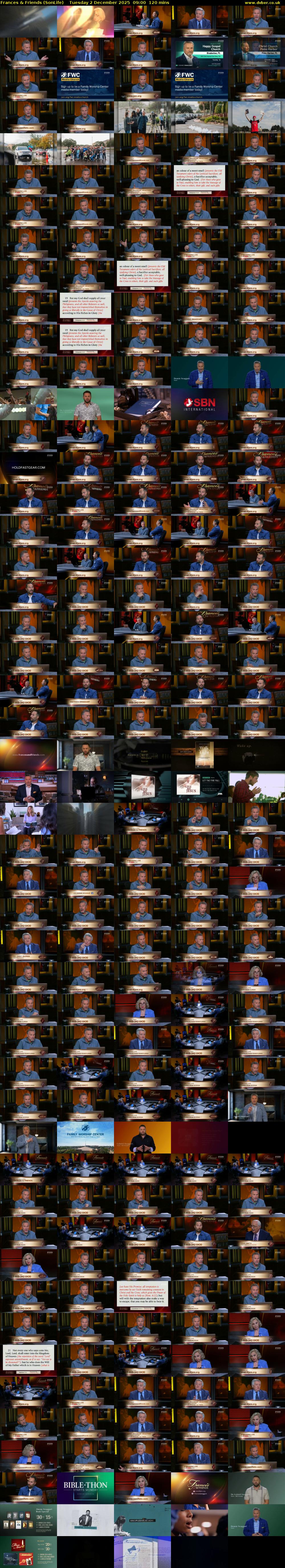 Frances & Friends (SonLife) Tuesday 2 December 2025 09:00 - 11:00