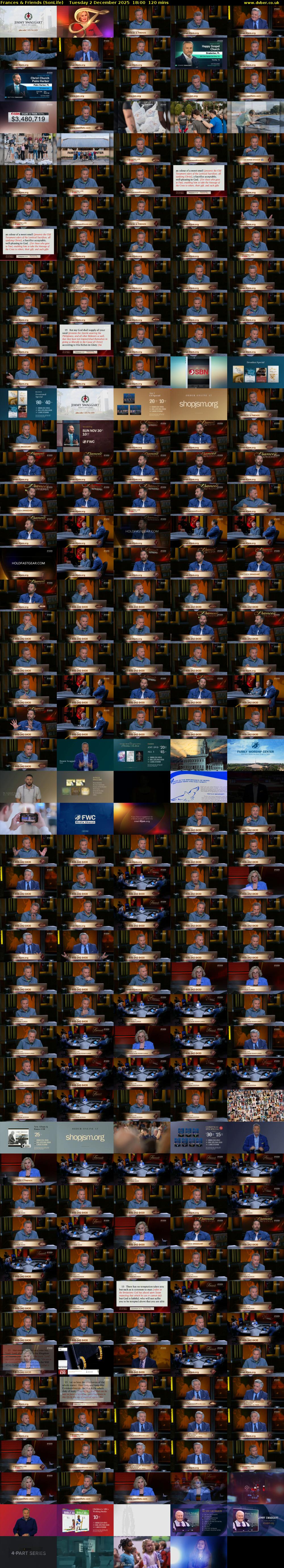 Frances & Friends (SonLife) Tuesday 2 December 2025 18:00 - 20:00