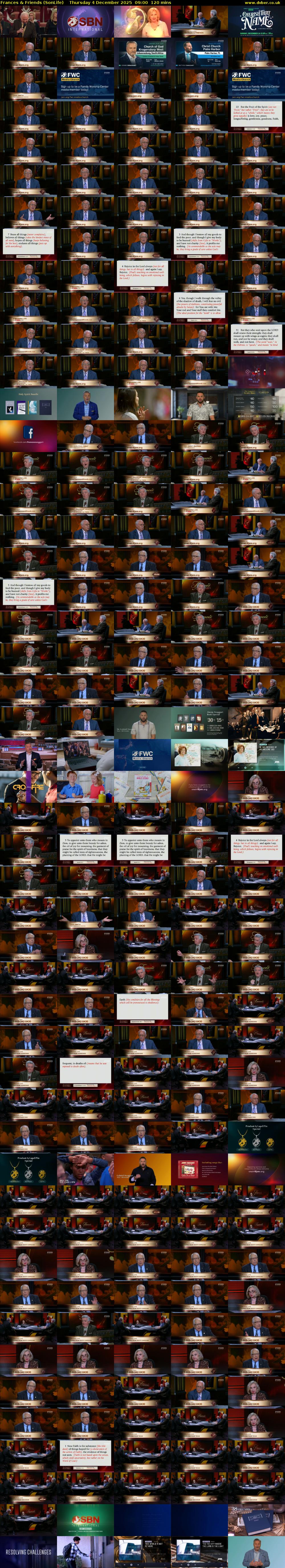 Frances & Friends (SonLife) Thursday 4 December 2025 09:00 - 11:00