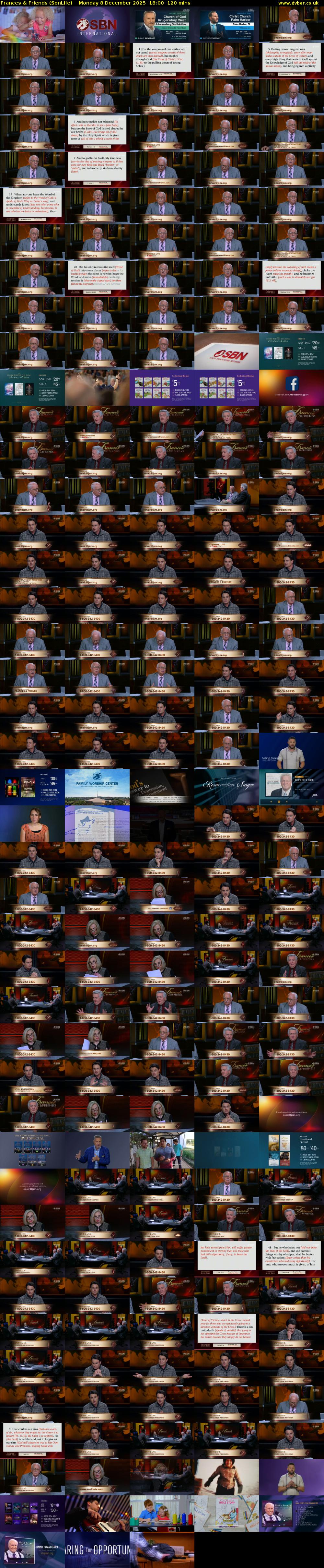 Frances & Friends (SonLife) Monday 8 December 2025 18:00 - 20:00