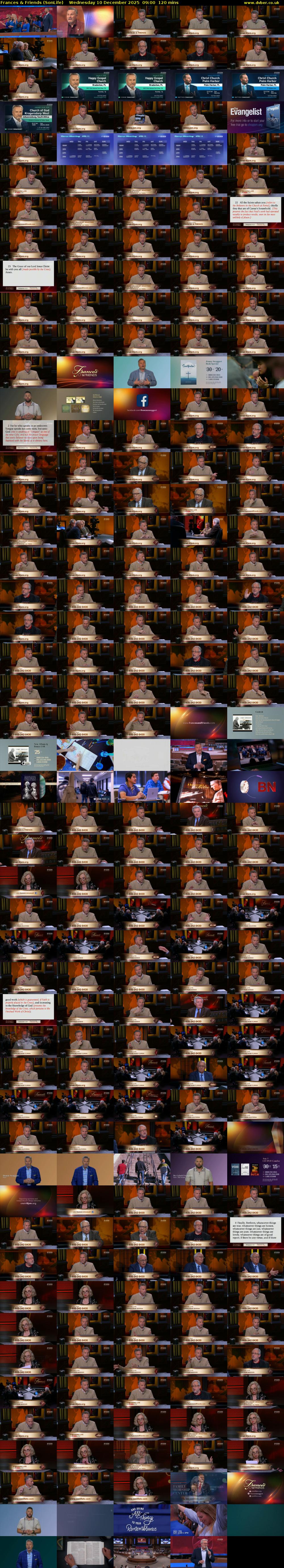 Frances & Friends (SonLife) Wednesday 10 December 2025 09:00 - 11:00