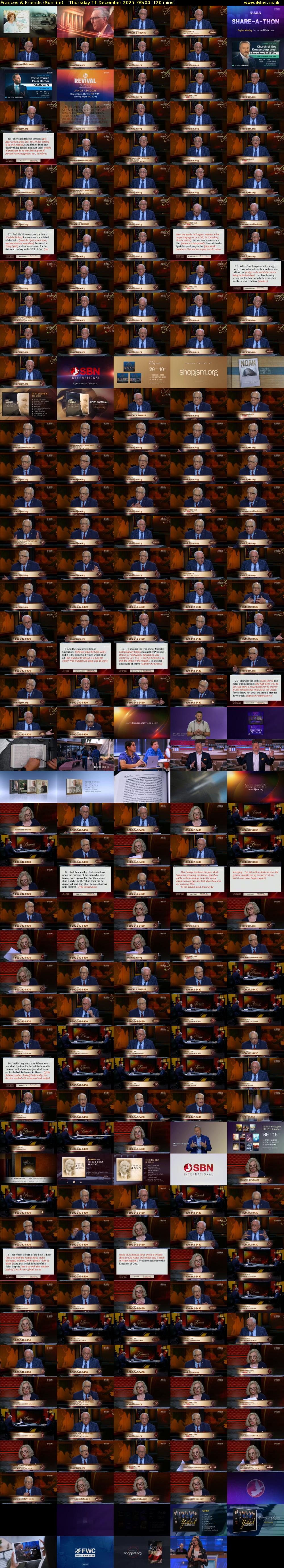 Frances & Friends (SonLife) Thursday 11 December 2025 09:00 - 11:00