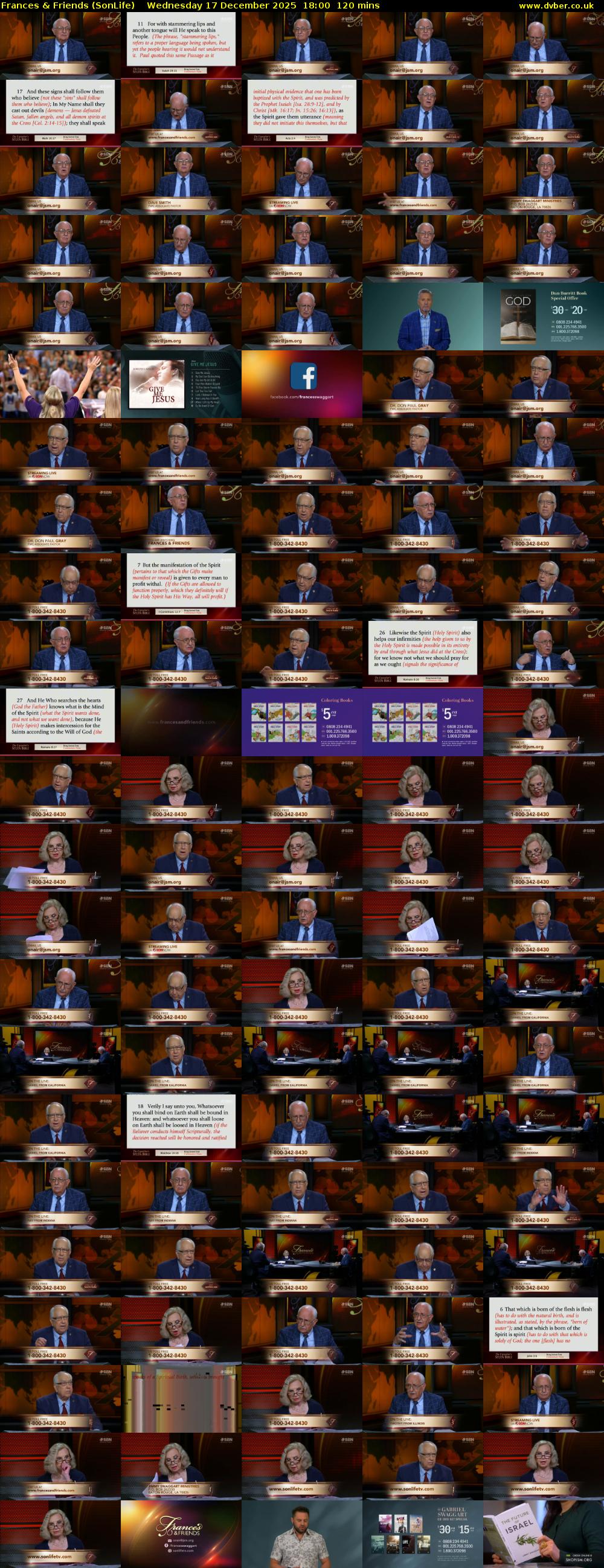 Frances & Friends (SonLife) Wednesday 17 December 2025 18:00 - 20:00