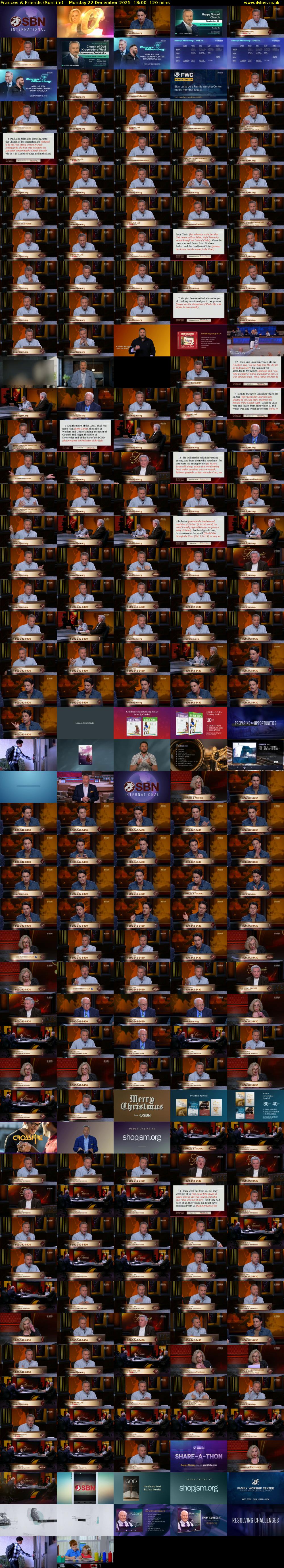 Frances & Friends (SonLife) Monday 22 December 2025 18:00 - 20:00