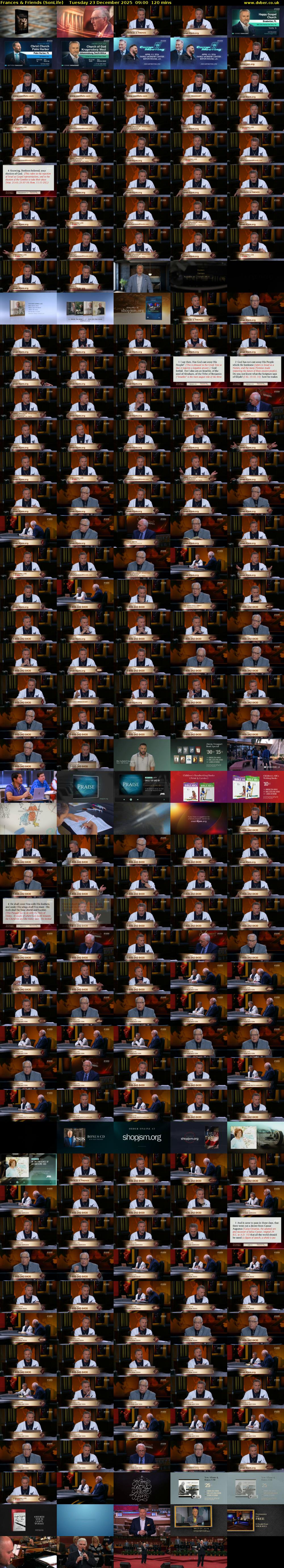 Frances & Friends (SonLife) Tuesday 23 December 2025 09:00 - 11:00