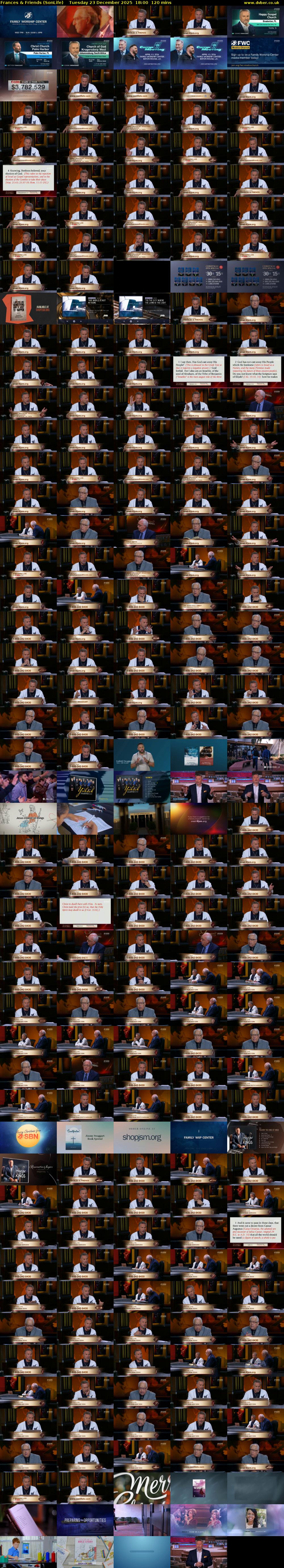 Frances & Friends (SonLife) Tuesday 23 December 2025 18:00 - 20:00