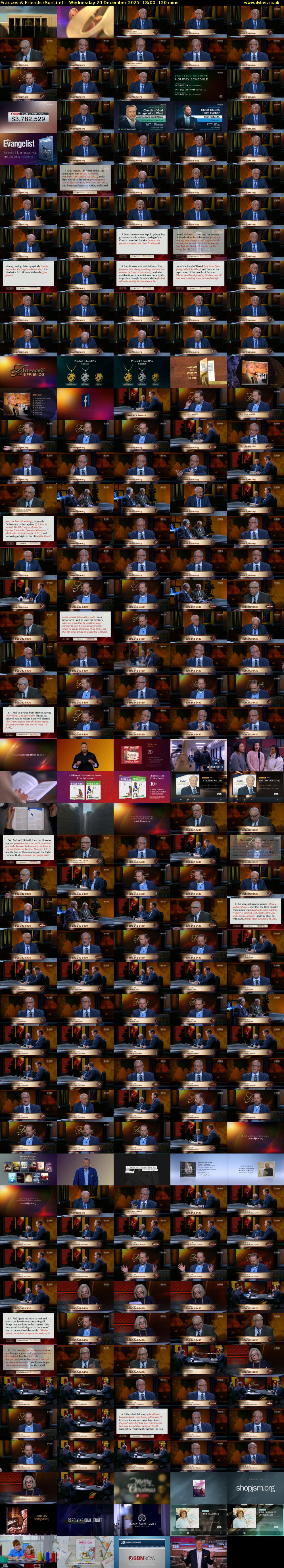 Frances & Friends (SonLife) Wednesday 24 December 2025 18:00 - 20:00