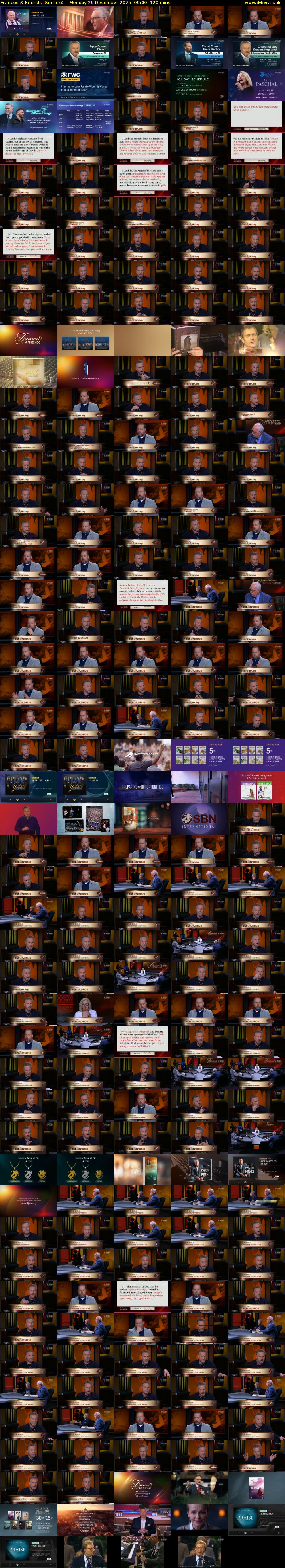 Frances & Friends (SonLife) Monday 29 December 2025 09:00 - 11:00