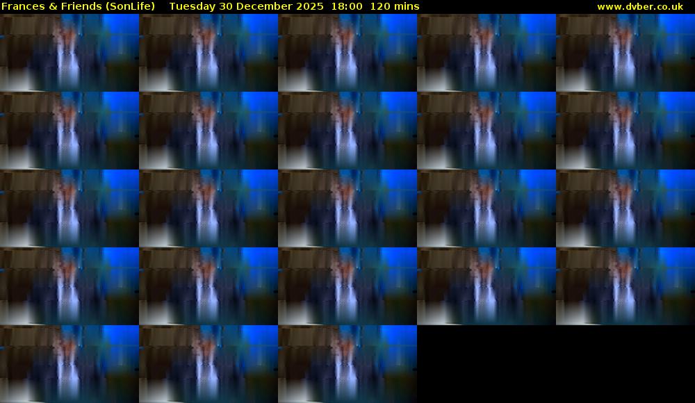 Frances & Friends (SonLife) Tuesday 30 December 2025 18:00 - 20:00