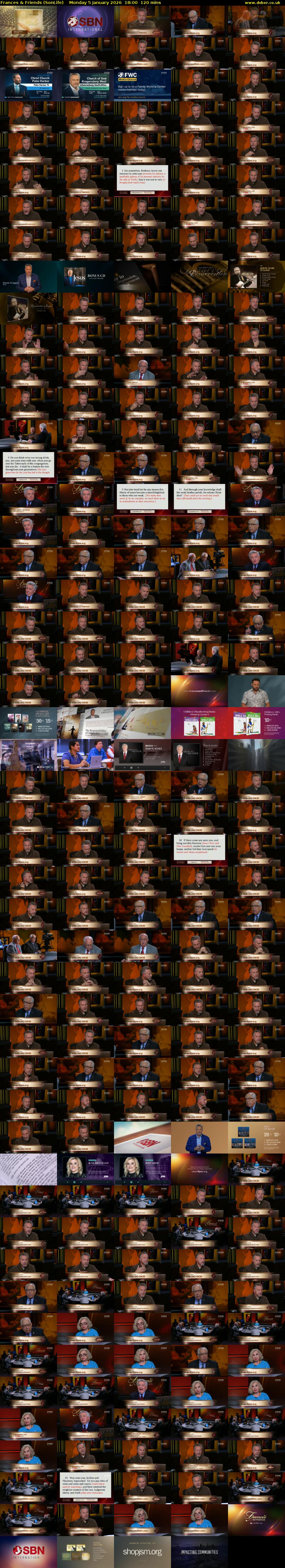 Frances & Friends (SonLife) Monday 5 January 2026 18:00 - 20:00