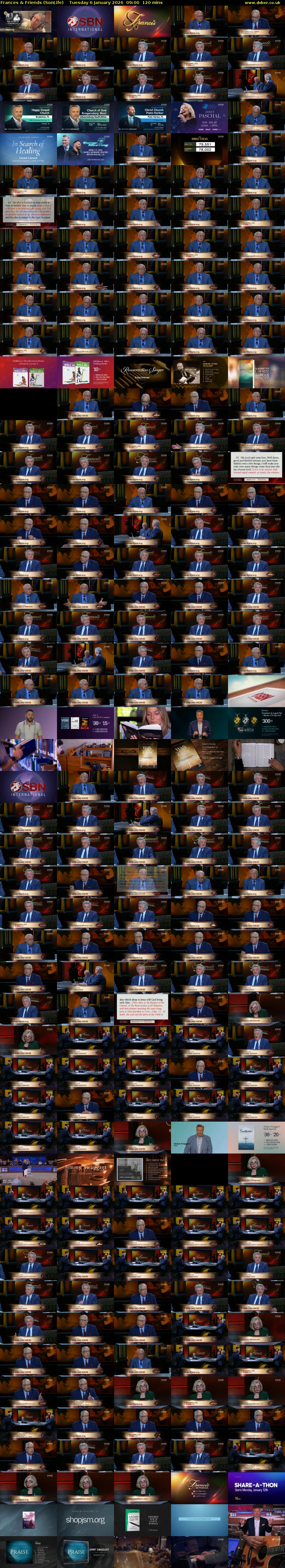 Frances & Friends (SonLife) Tuesday 6 January 2026 09:00 - 11:00