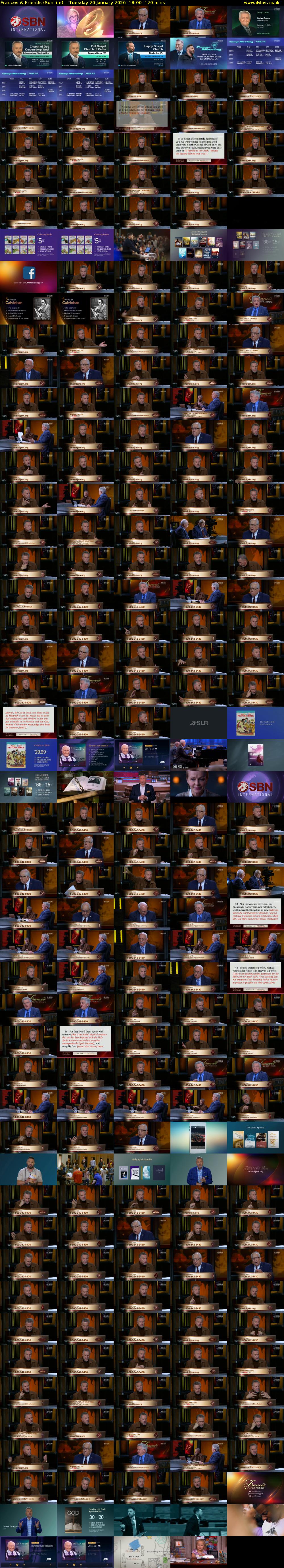 Frances & Friends (SonLife) Tuesday 20 January 2026 18:00 - 20:00