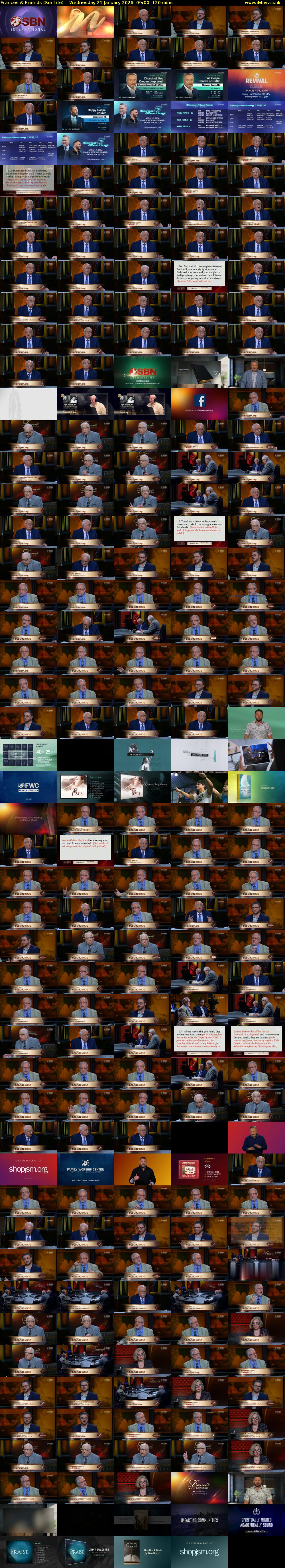 Frances & Friends (SonLife) Wednesday 21 January 2026 09:00 - 11:00