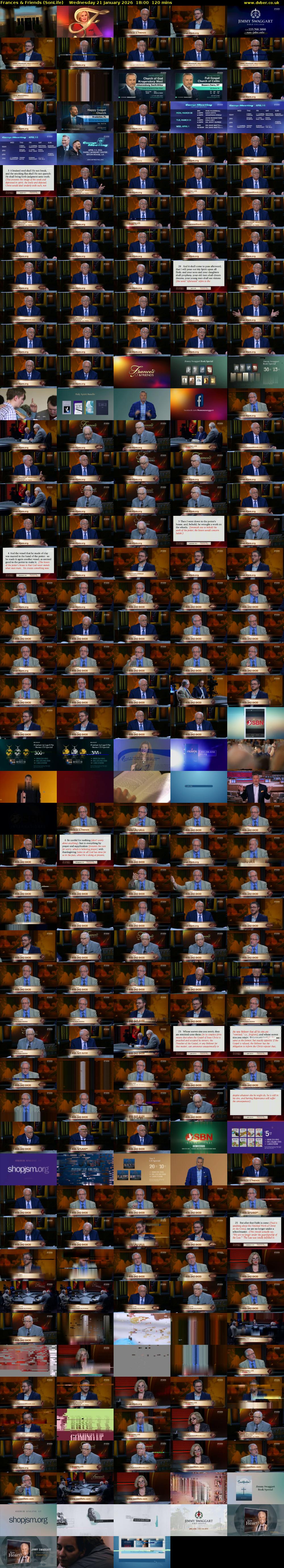 Frances & Friends (SonLife) Wednesday 21 January 2026 18:00 - 20:00