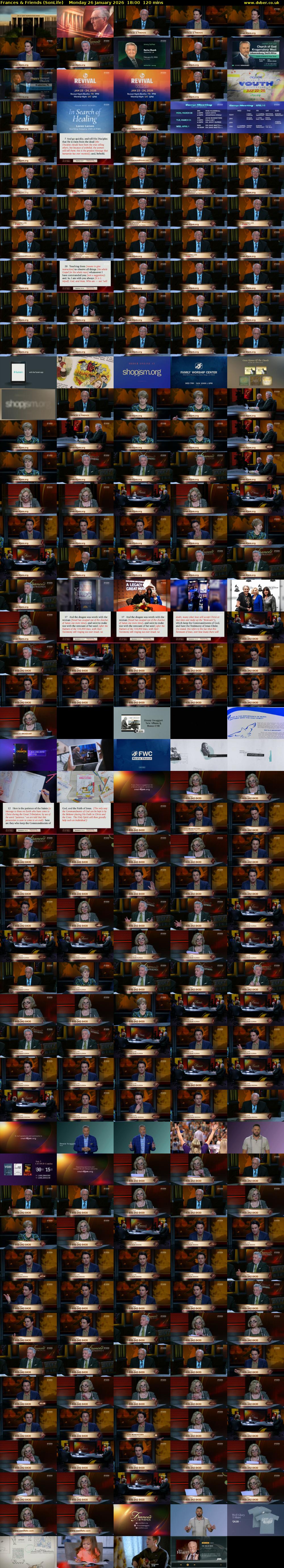 Frances & Friends (SonLife) Monday 26 January 2026 18:00 - 20:00