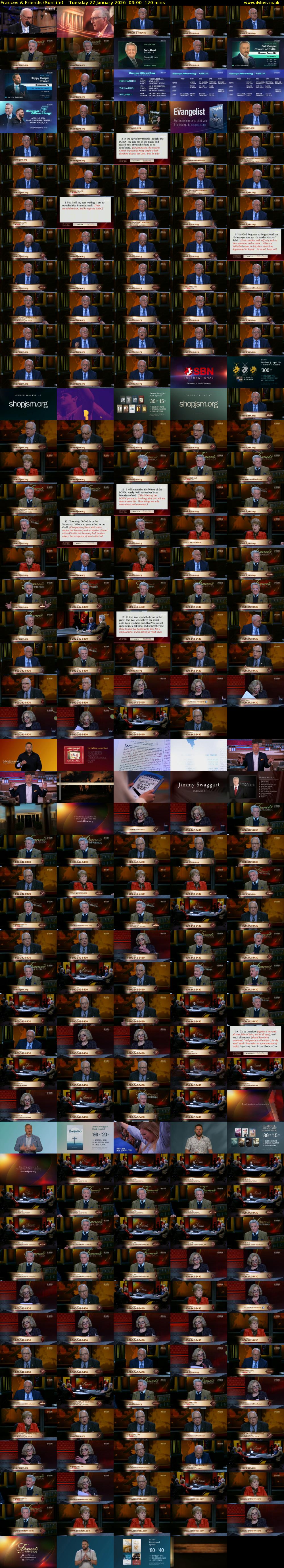 Frances & Friends (SonLife) Tuesday 27 January 2026 09:00 - 11:00