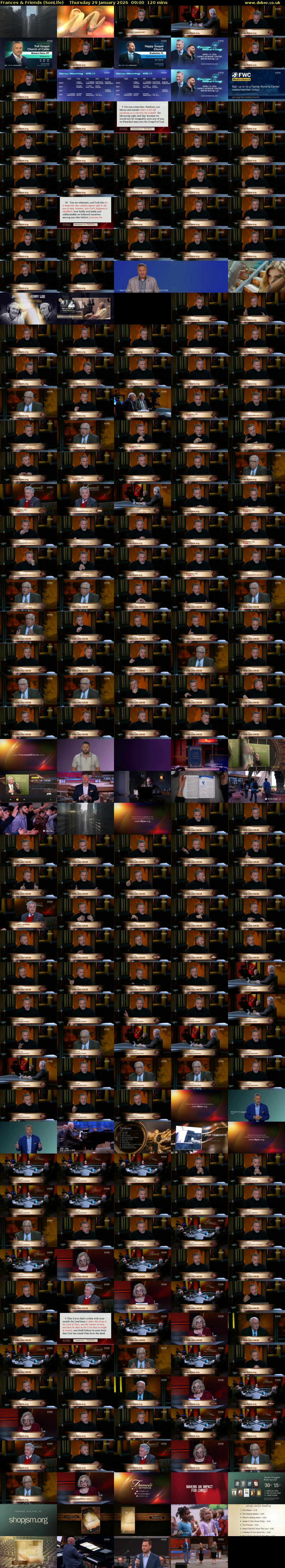 Frances & Friends (SonLife) Thursday 29 January 2026 09:00 - 11:00