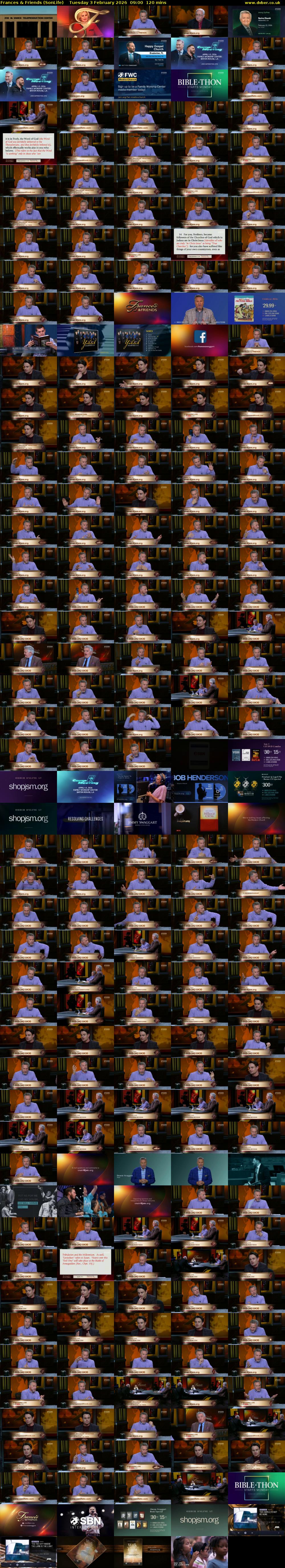 Frances & Friends (SonLife) Tuesday 3 February 2026 09:00 - 11:00