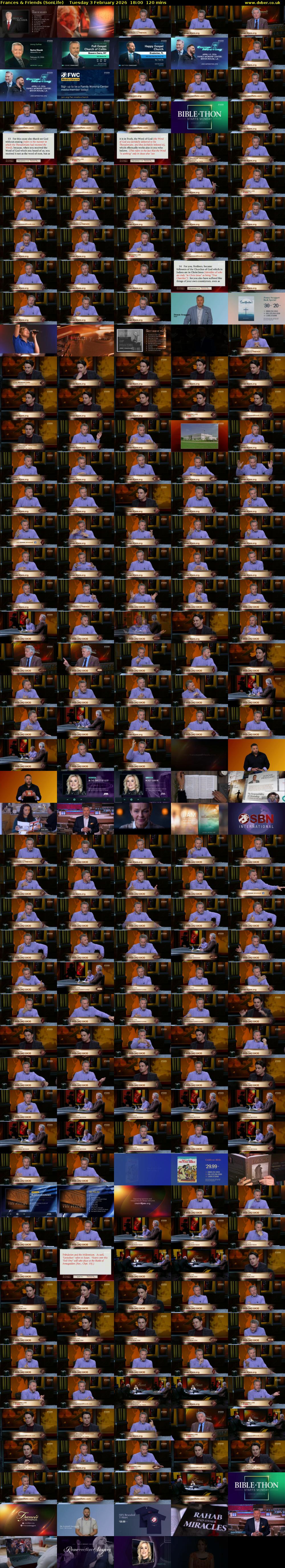 Frances & Friends (SonLife) Tuesday 3 February 2026 18:00 - 20:00