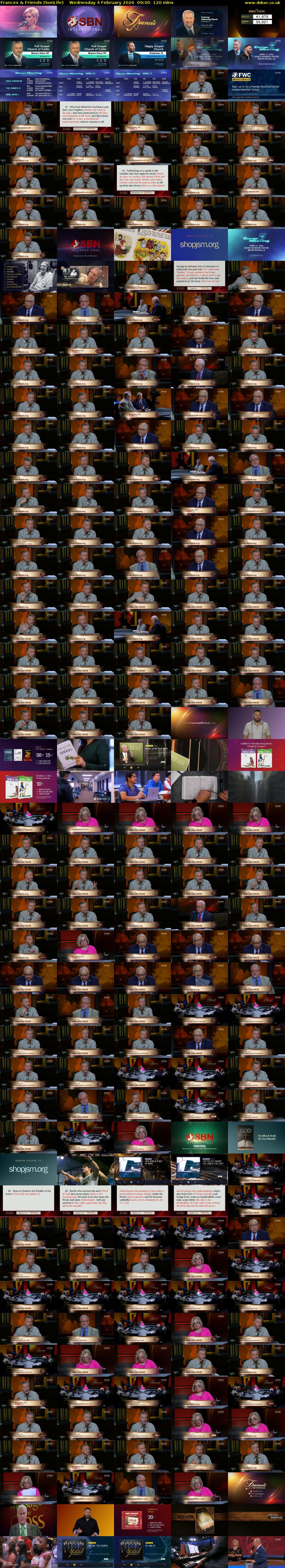 Frances & Friends (SonLife) Wednesday 4 February 2026 09:00 - 11:00