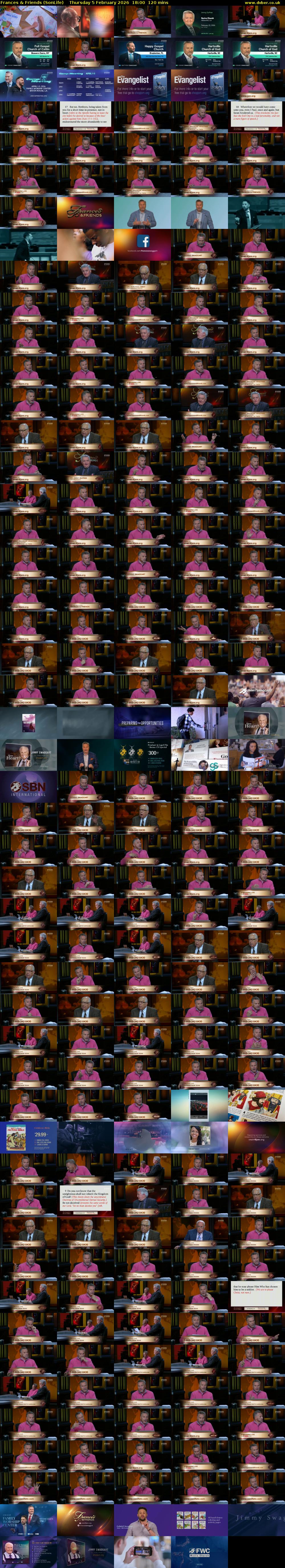 Frances & Friends (SonLife) Thursday 5 February 2026 18:00 - 20:00