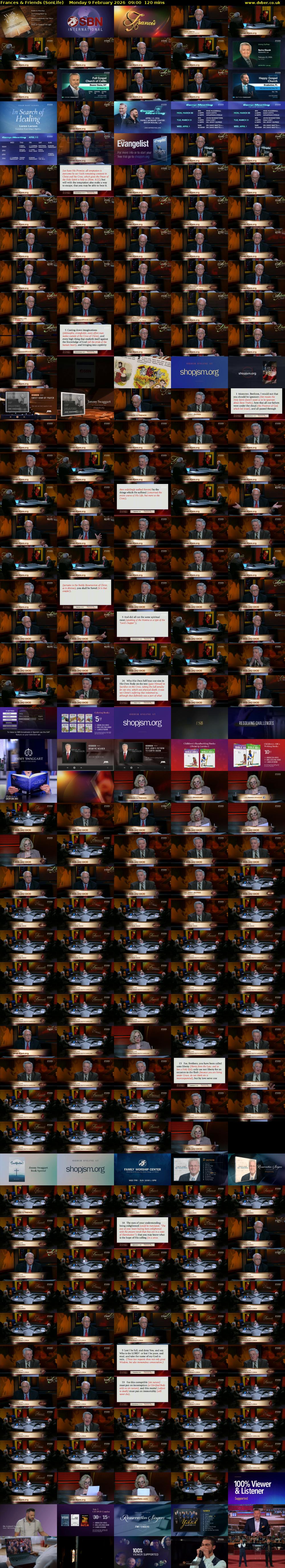 Frances & Friends (SonLife) Monday 9 February 2026 09:00 - 11:00