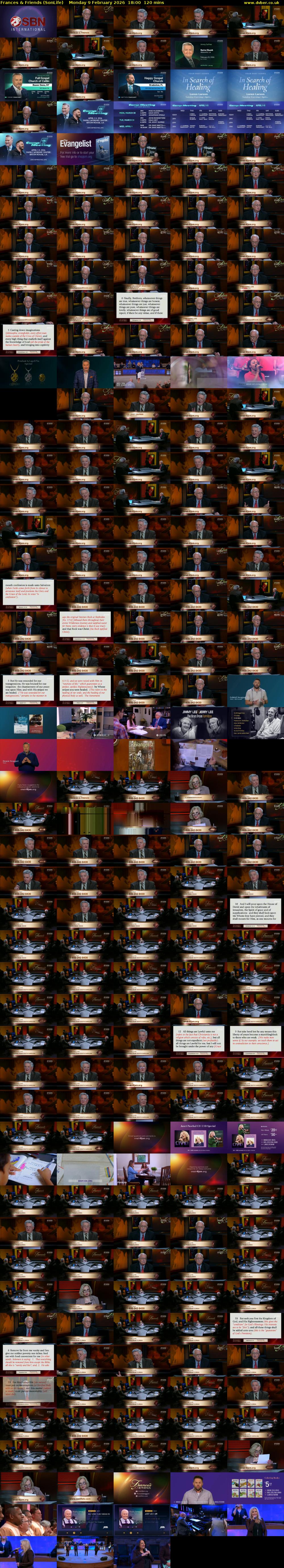 Frances & Friends (SonLife) Monday 9 February 2026 18:00 - 20:00