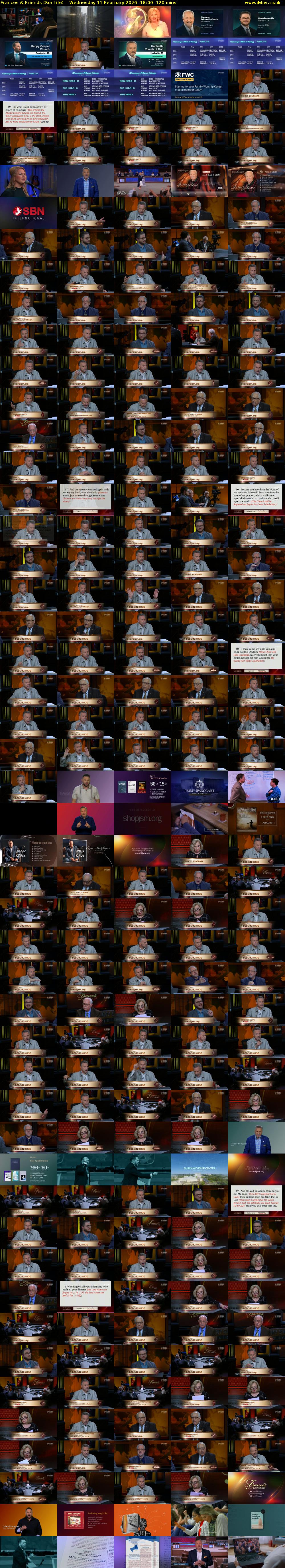 Frances & Friends (SonLife) Wednesday 11 February 2026 18:00 - 20:00