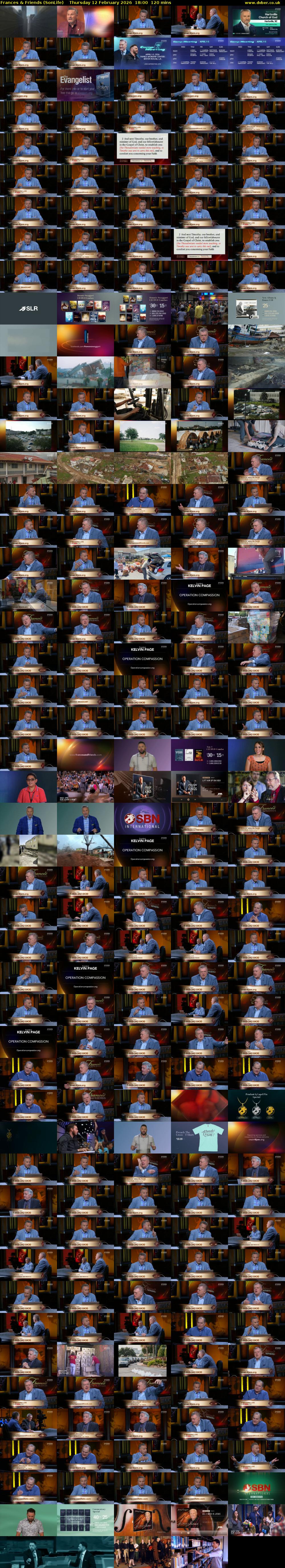 Frances & Friends (SonLife) Thursday 12 February 2026 18:00 - 20:00