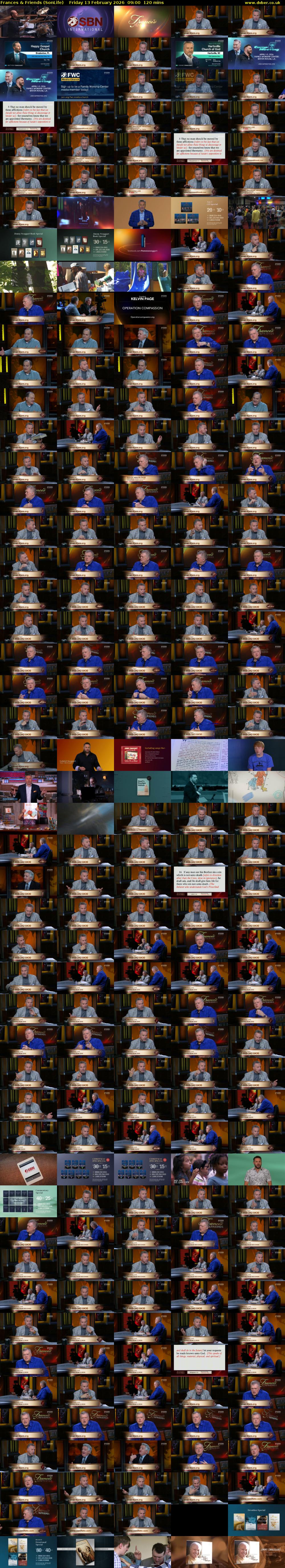 Frances & Friends (SonLife) Friday 13 February 2026 09:00 - 11:00