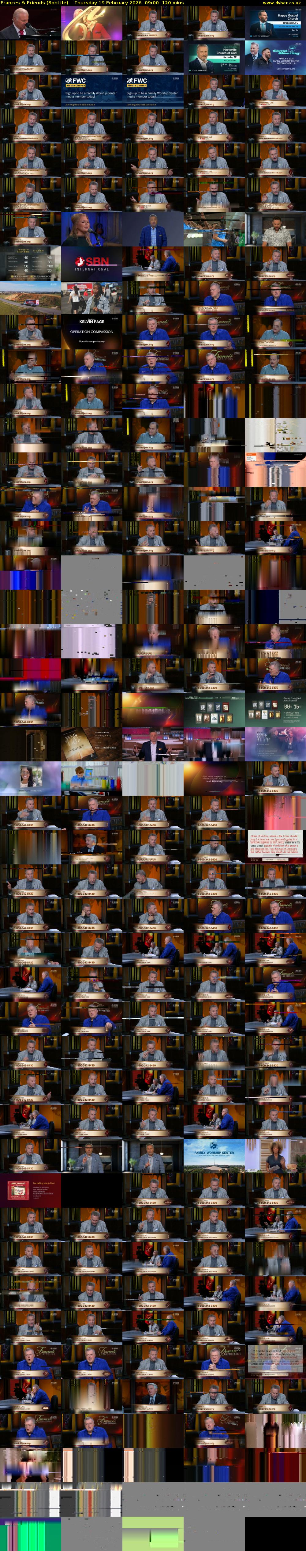 Frances & Friends (SonLife) Thursday 19 February 2026 09:00 - 11:00