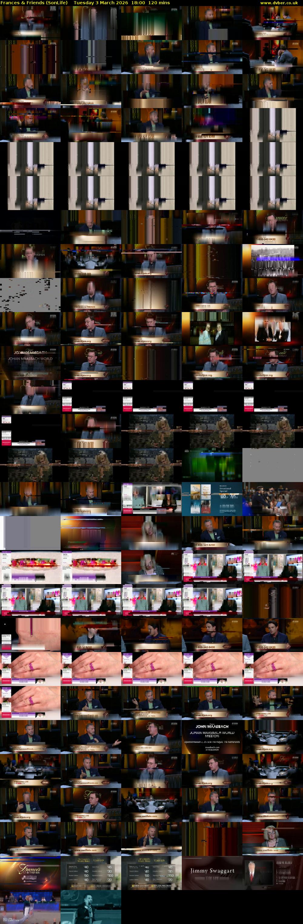 Frances & Friends (SonLife) Tuesday 3 March 2026 18:00 - 20:00