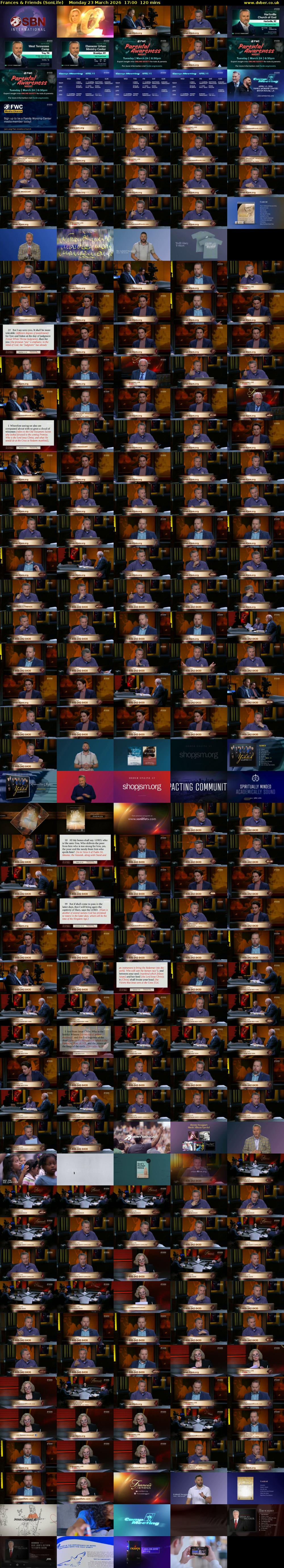 Frances & Friends (SonLife) Monday 23 March 2026 17:00 - 19:00