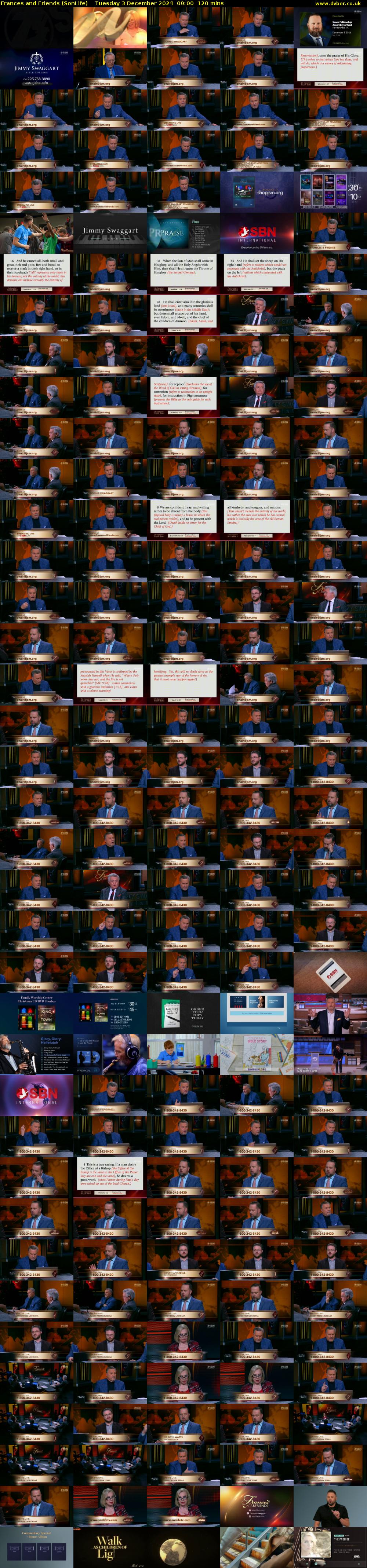 Frances and Friends (SonLife) Tuesday 3 December 2024 09:00 - 11:00