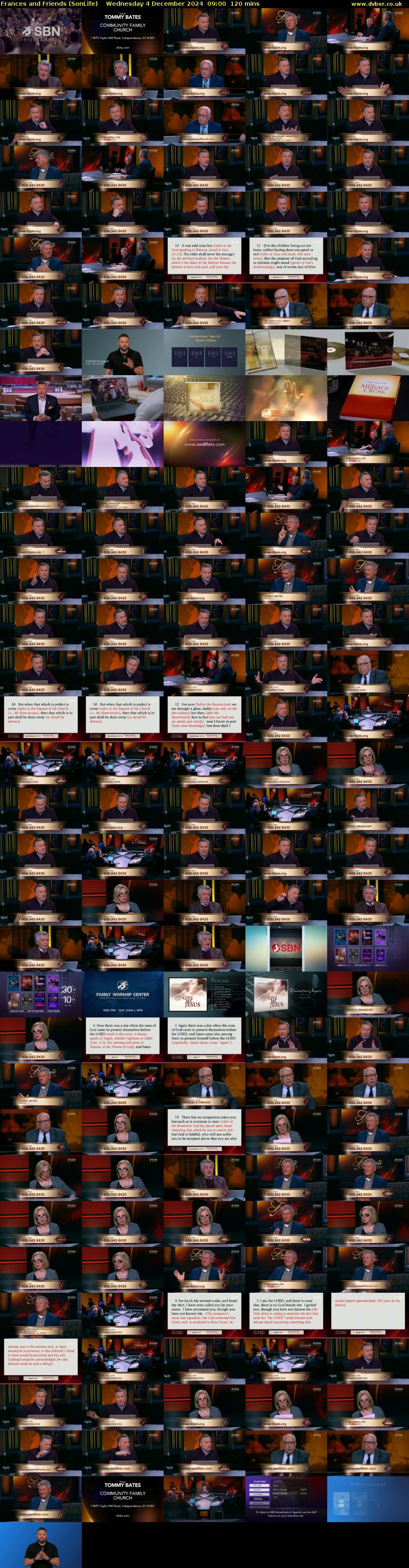 Frances and Friends (SonLife) Wednesday 4 December 2024 09:00 - 11:00