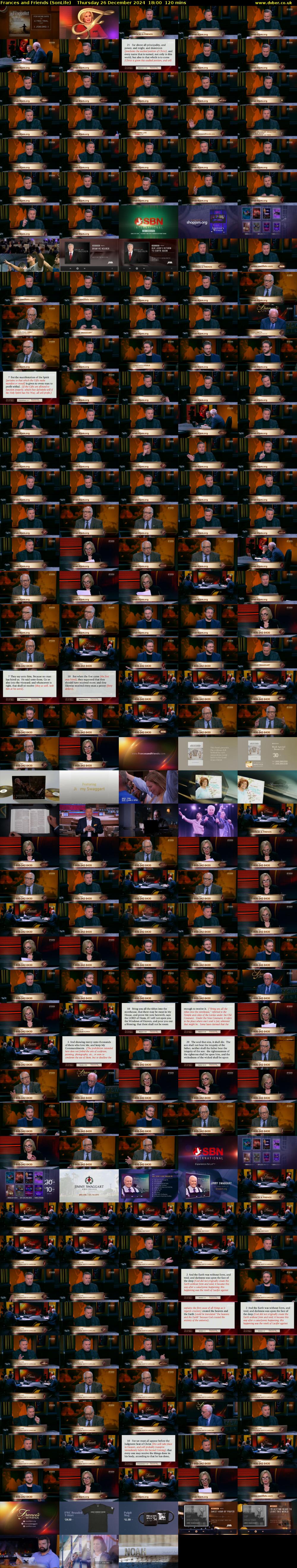 Frances and Friends (SonLife) Thursday 26 December 2024 18:00 - 20:00