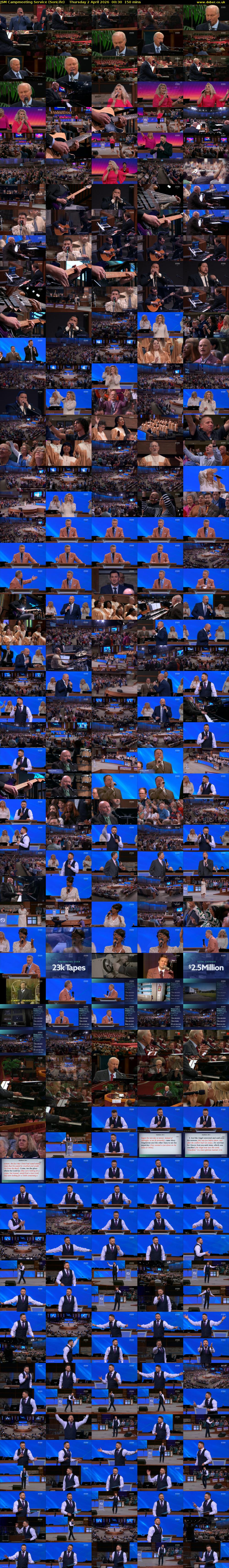 JSM Campmeeting Service (SonLife) Thursday 2 April 2026 00:30 - 03:00